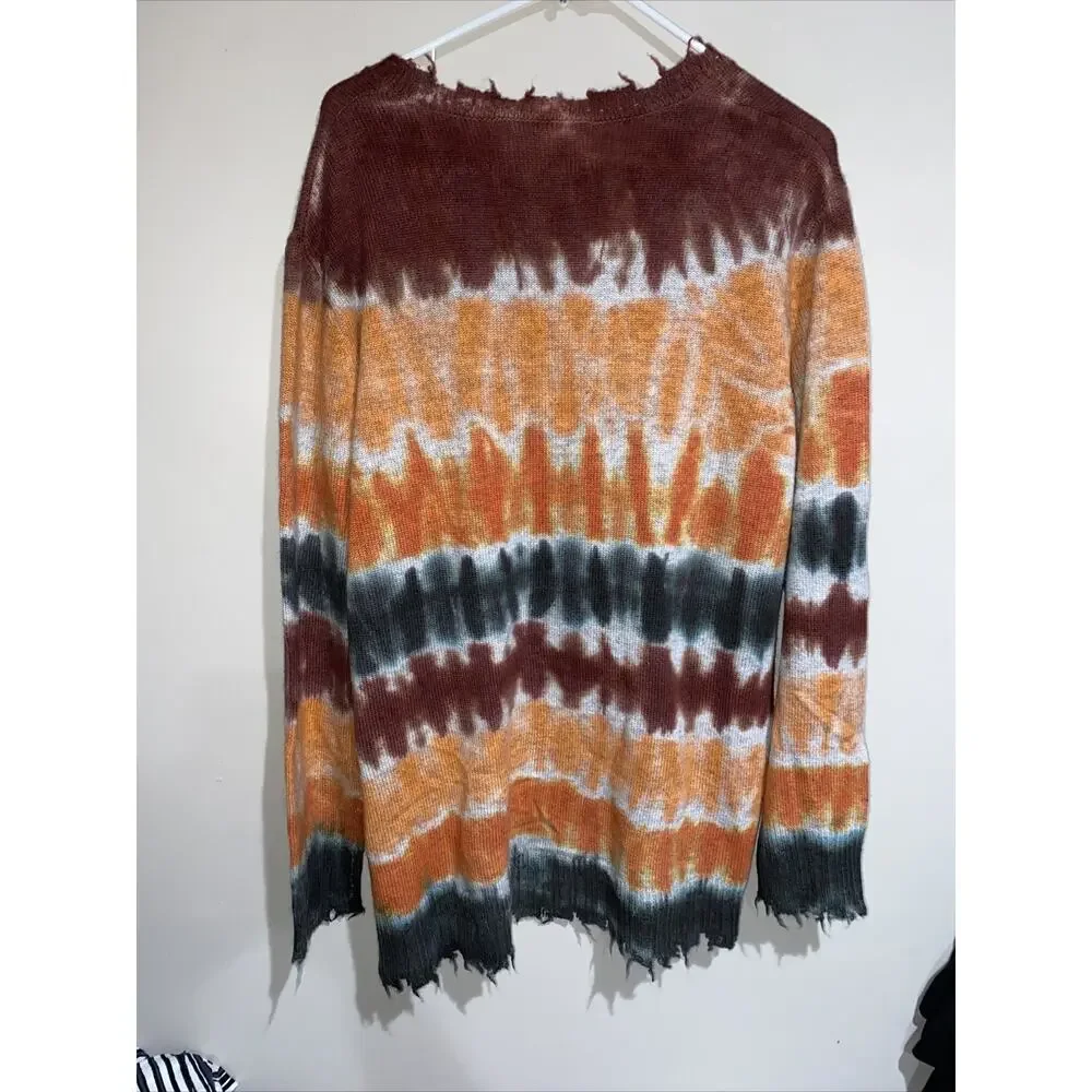 Sandrine Rose x Free People Dip Dyed Paradise Circus Cashmere/Wool Sweater Sz Lg